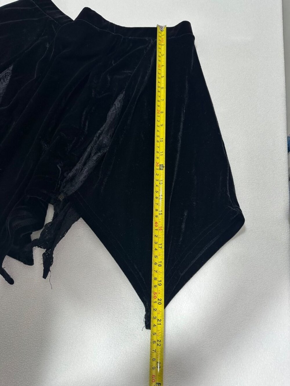 Killstar Velvet and Lace Black Skirt XL - Picture 8 of 10